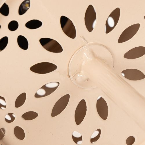 Artikel Bordlampe med blomstermønster, solcelledrevet, til romantisk havebelysning, 28 cm