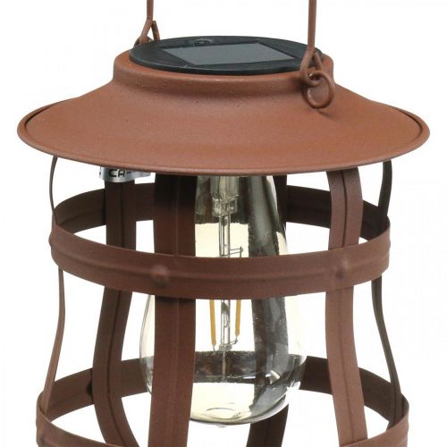 Floristik24 Dekorativ lampe, lampe til haven, solcelle lanterne varm hvid Ø15cm H18cm