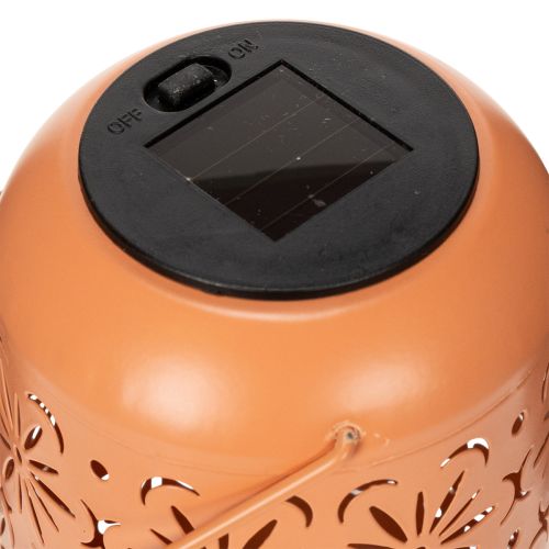 Artikel Solcellelanterne med blomstermotiv til romantiske aftener i haven, 26 cm