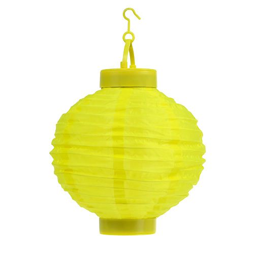 Floristik24 Lampion LED med solcelle 20cm gul