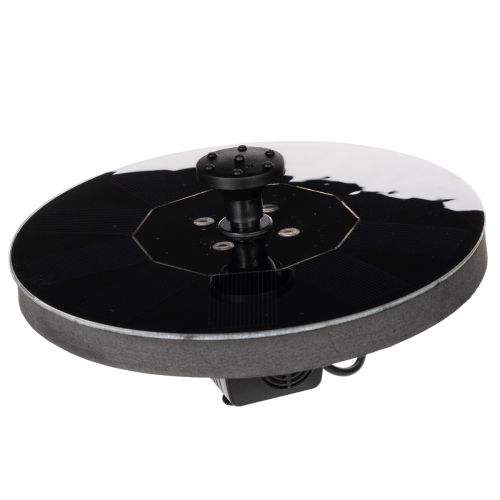 Solcellepumpe til havedamme, flydende dekorativ vandfunktion med LED, 16 cm