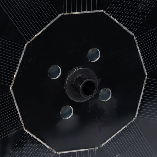 Artikel Solcellepumpe til havedamme, flydende dekorativ vandfunktion med LED, 16 cm