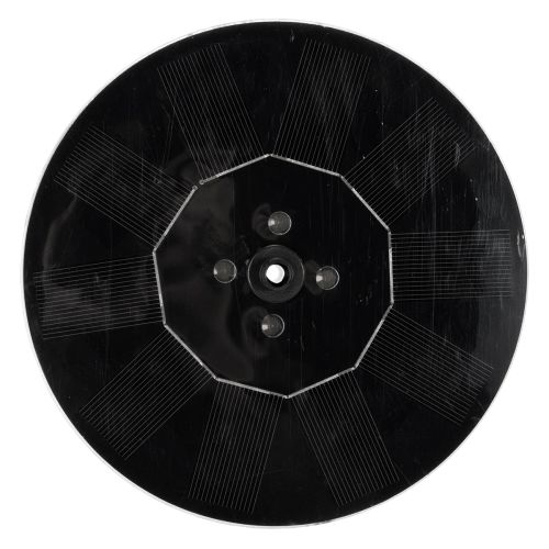 Artikel Solcellepumpe til havedamme, flydende dekorativ vandfunktion med LED, 16 cm