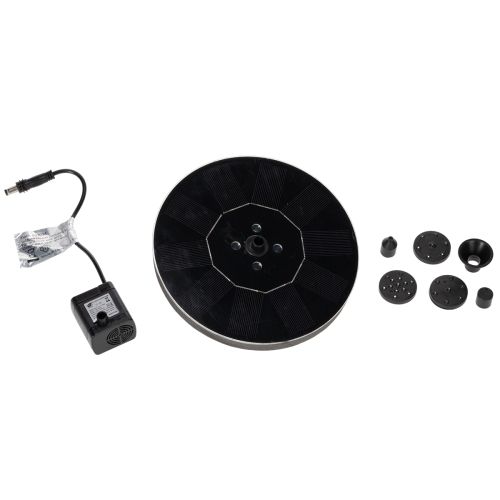 Artikel Solpumpe til havedamme, flydende dekorativ vandfunktion med LED, 16 cm