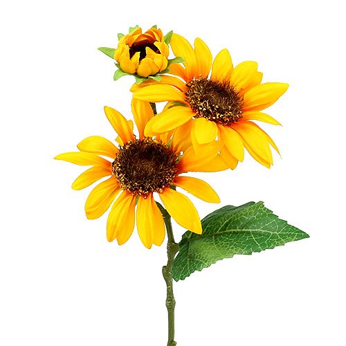 Floristik24 Solsikker kunstige blomster Ø9cm gul L24cm 4stk