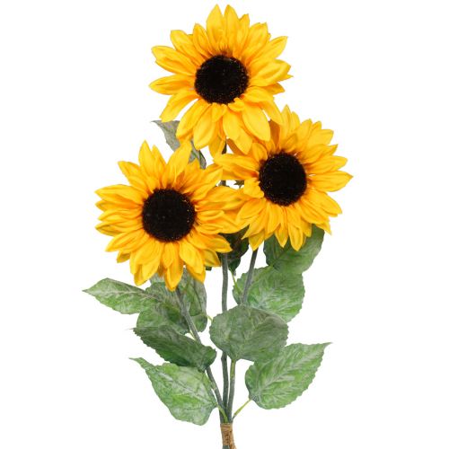 Kunstige planter, kunstige solsikke kunstige blomster gul 74cm 3stk