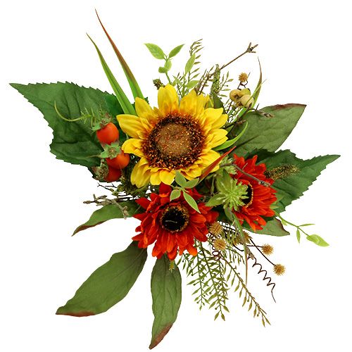 Floristik24 Buket solsikker gul 24cm
