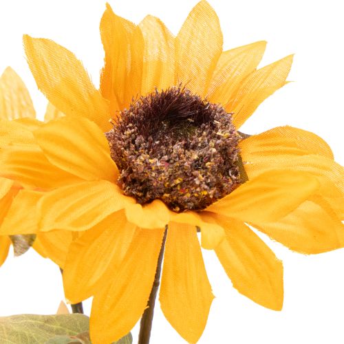 Kunstig solsikkeblomst, naturtro dekoration, 72 cm, 2 stk. | Floristik24.dk