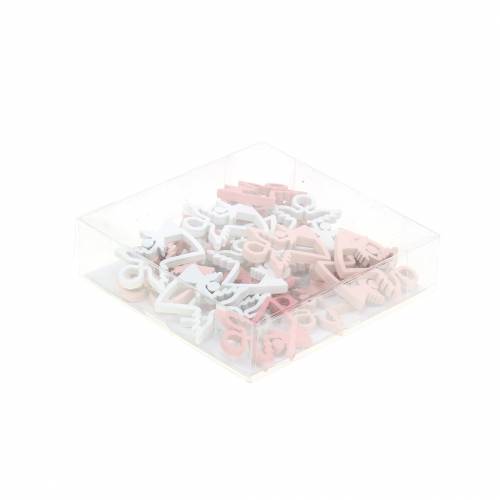 Artikel Scatter dekoration engel pink/hvid 24 stk