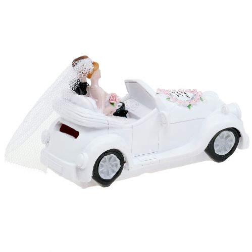 Floristik24 Pengekasse bryllupsbil 14,5cm