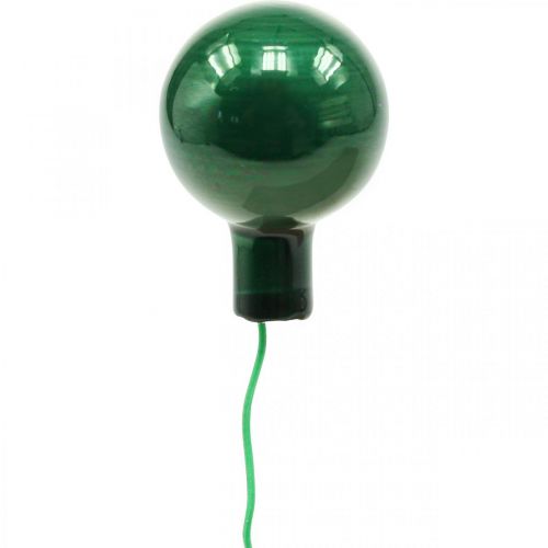 Artikel Mini julekugler på tråd Ø25mm glasgrøn 140p