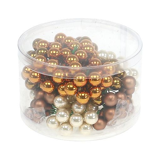 Artikel Spejlbær Ø1,5cm brunguld 140 stk