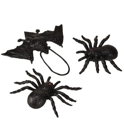 Floristik24 Edderkop-, flagermusfigurer sorte 10 cm, 14 cm 3 stk.