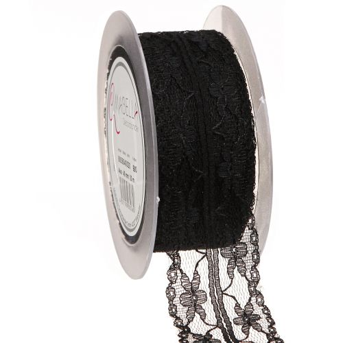 Artikel Blondebånd vintage sort sørgebånd blonde 40mm 20m