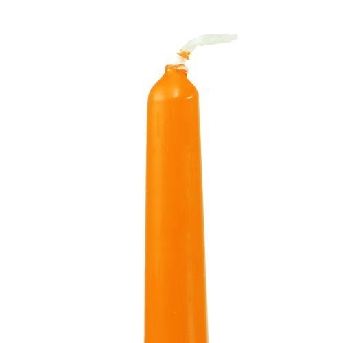 Floristik24 Taper stearinlys 250/23 Orange 12 stk