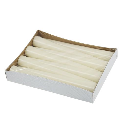 Floristik24 Spidslys 300/40 uld hvid 8stk