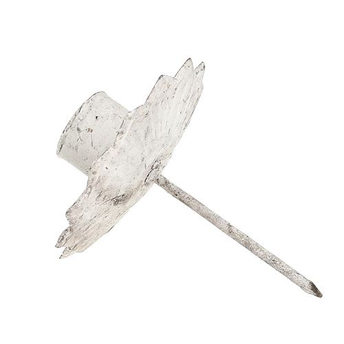 Floristik24 Tilspidset lysestage til stikning Ø7cm creme 4stk