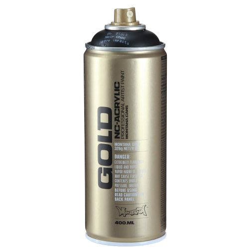 Floristik24 Spraymaling sort Montana Gold spraymaling akryl 400ml