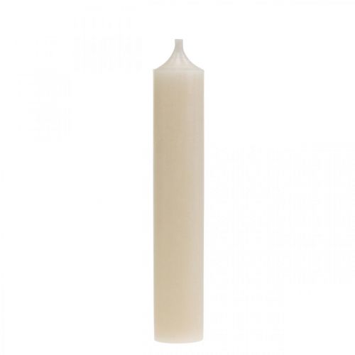 Pindelys hvid creme lys dekoration 120mm/Ø21mm 6 stk
