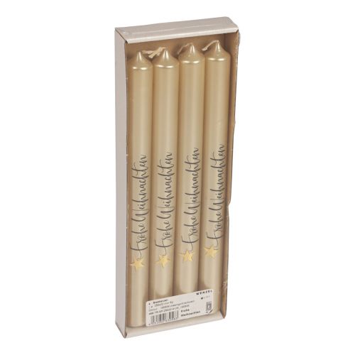 Artikel Julelys pindelys Julecreme 25cm 4 stk