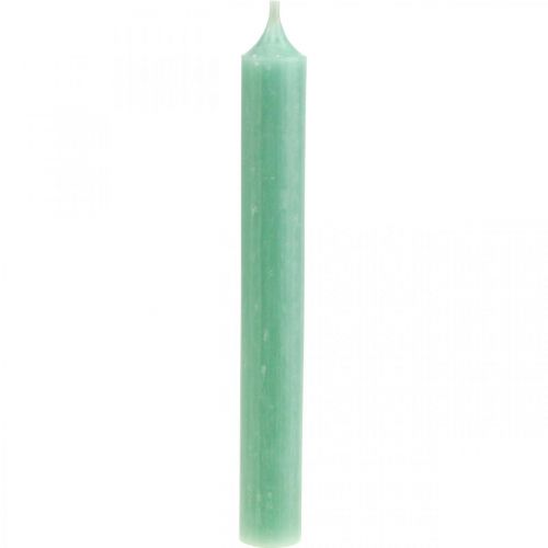 Pindelys grønne lys jade lys dekoration Ø21mm 170mm 6 stk
