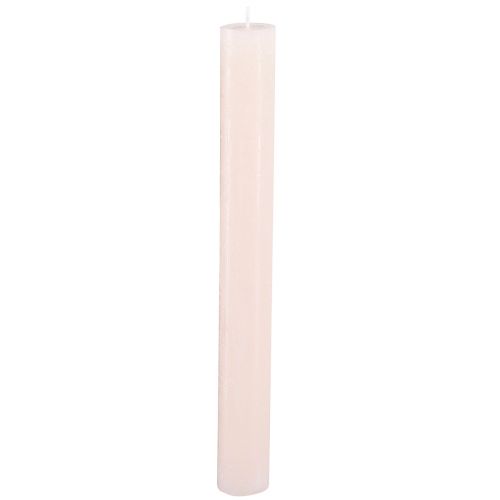 Artikel Ensfarvede lys pink pinde lys lys pink 34x300mm 4 stk.