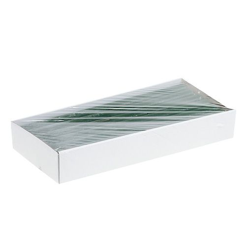 Floristik24 Taper lys mørkegrøn ensfarvet 34 x 240mm 4 stk