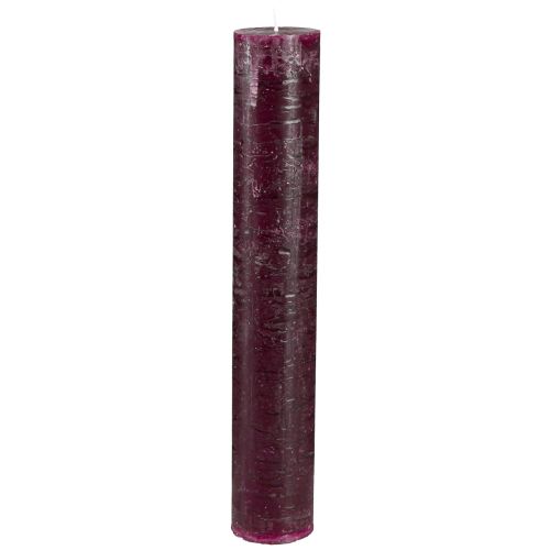 Floristik24 Koniske stearinlys ensfarvede stearinlys bordeaux 50x300mm 4 stk
