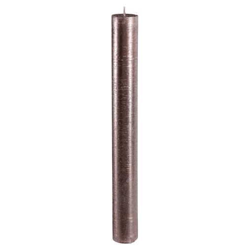 Floristik24 Koniske lys ensfarvede kobberlakerede 34x300mm 4 stk