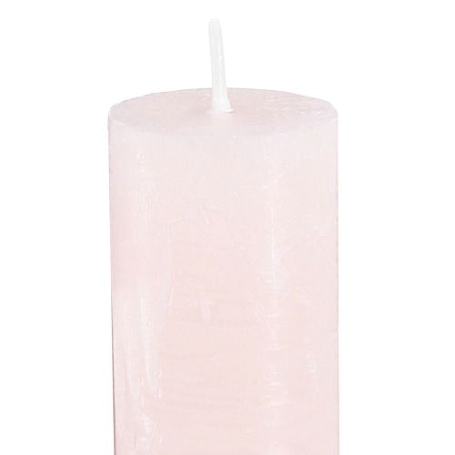 Artikel Taper lys lys pink ensfarvede lys pink 34x240mm 4 stk.
