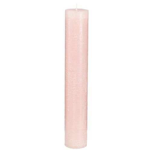 Floristik24 Pindelys, ensfarvede lys, lys pink, 50x300mm, 4 stk.