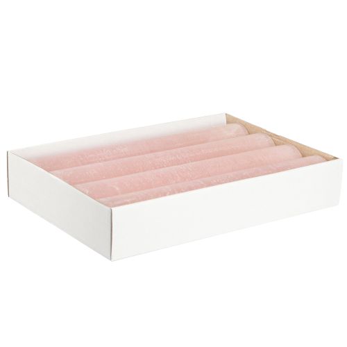 Artikel Pindelys, ensfarvede lys, lys pink, 50x300mm, 4 stk.