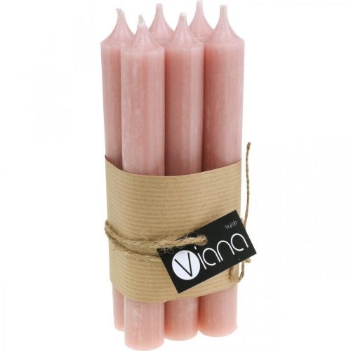 Artikel Pindelys pink lys boho lys dekoration Ø21/170mm 6 stk