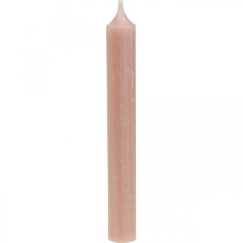 Floristik24 Pindelys pink lys boho lys dekoration Ø21/170mm 6 stk