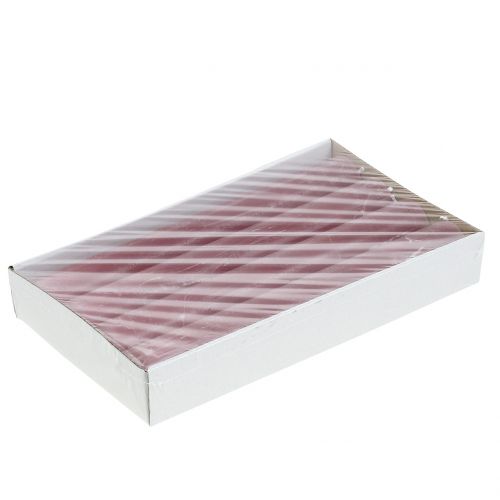 Floristik24 Koniske lys ensfarvede gammelrosa 34mm x 300mm 4 stk