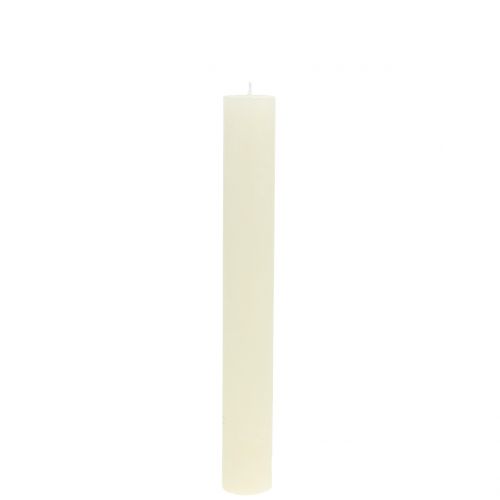 Artikel Koniske lys ensfarvet creme 34mm x 240mm 4 stk