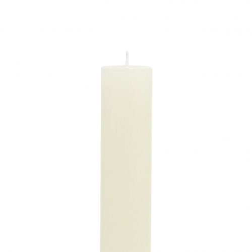 Artikel Koniske lys ensfarvet creme 34mm x 300mm 4 stk