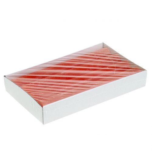 Artikel Koniske lys ensfarvet orange 34mm x 240mm 4 stk