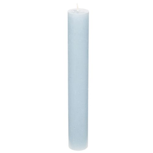 Blåt konisk lys til lysestager og borddekoration, 34x240 mm, 4 stk.