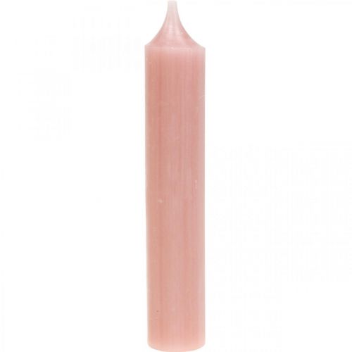 Floristik24 Taper stearinlys korte stearinlys pink til dekorativ løkke Ø21/110mm 6 stk.