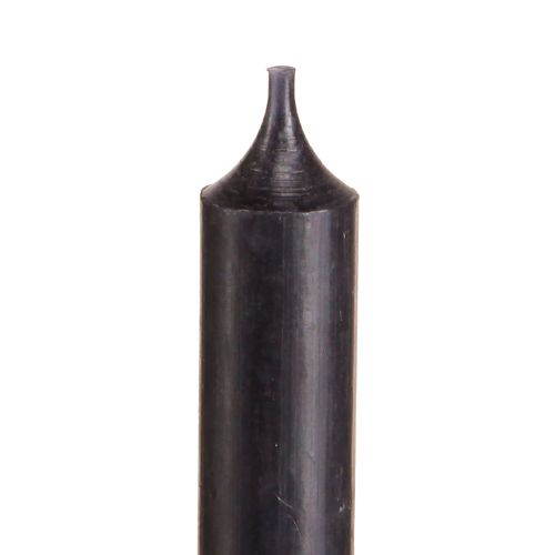 Artikel Taper stearinlys korte små stearinlys sorte 110mm Ø21mm 6 stk bundt