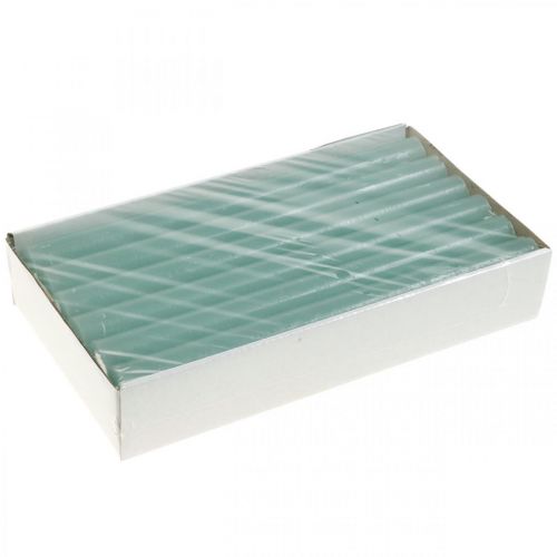 Artikel Koniske lys ensfarvede grønne 21×240mm 12stk