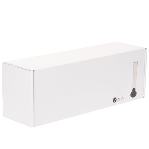 Konisk lysestage med glascylinder. Enkel og tidløs. 31 cm | Floristik24.dk