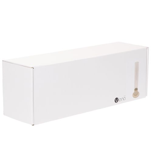 Moderne konisk lysestage med glascylinder og base, 31 cm | Floristik24.dk