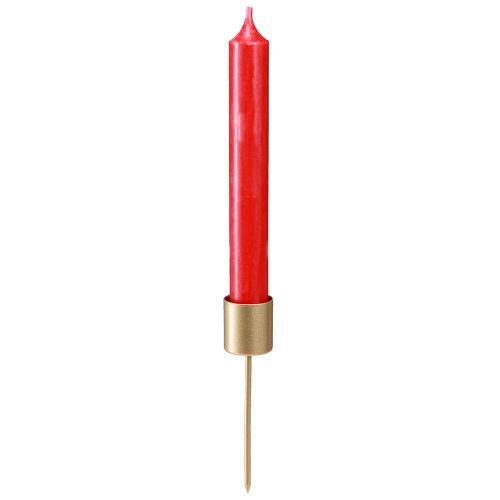 Artikel Pind lysestage mat guld lysestage til stikning 11cm 16 stk