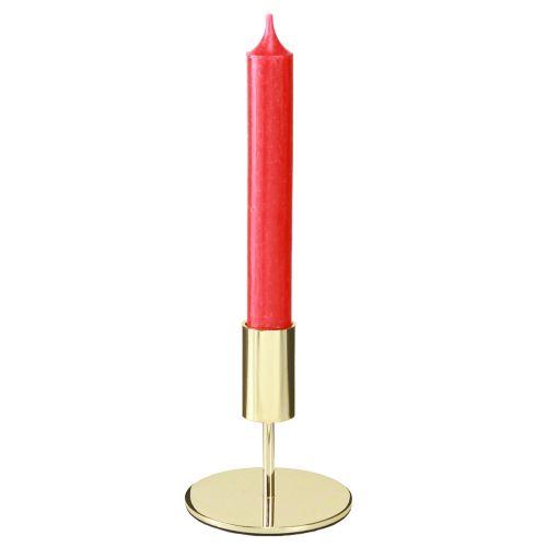 Artikel Moderne guldlysestager i metal, H10 cm, 4 stk.
