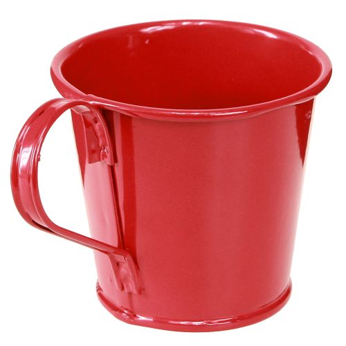 Artikel Metal lysestage kop rød H6cm 6 stk