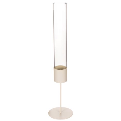 Moderne 45 cm cylinderformet lysestage i glas købe | Floristik24.dk