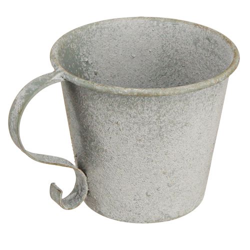 Artikel Tilspidset lysestage vintage kop lysestage metal grå Ø9,5cm H8cm 3stk