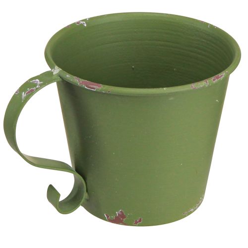 Artikel Pind lysestage vintage kop metal dekoration grøn Ø9,5cm H8cm 3stk